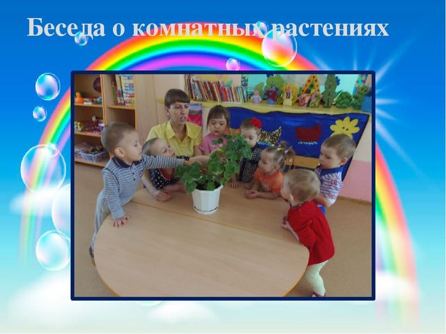 Презентация педагогического проекта «Комнатные растения» (разновозрастная группа раннего возраста от 1,5 до 3 лет)