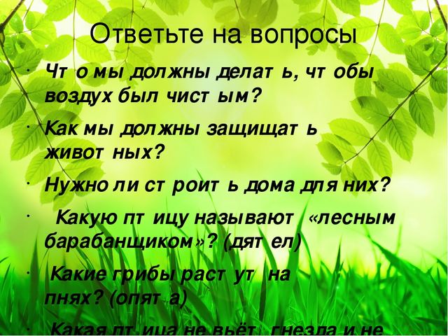 Презентация " Детям об экологии"