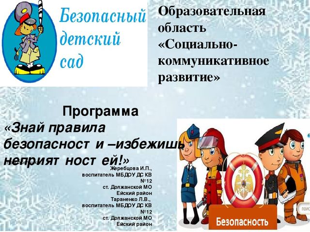 Презентация по программе безопасность