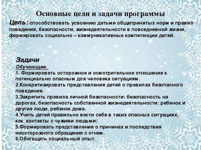 Презентация по программе безопасность