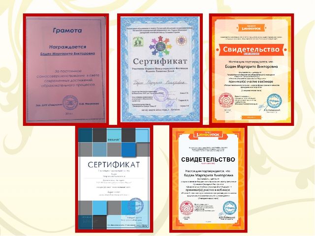 Портфолио воспитателя (мой маленький опыт работы)