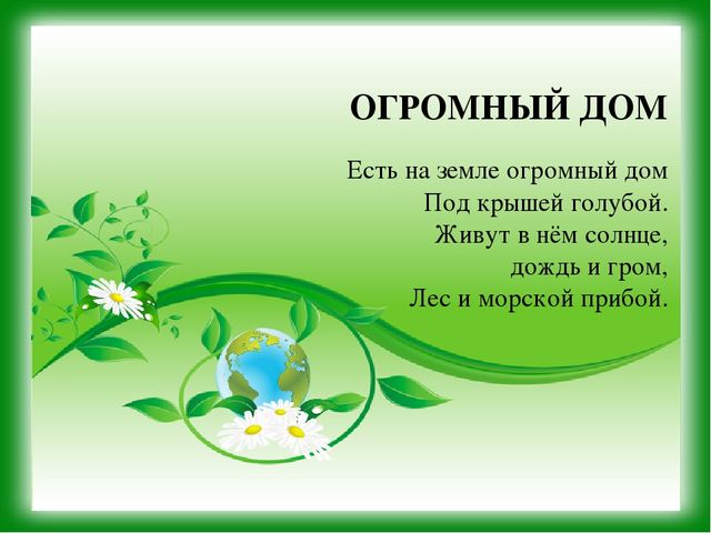 Презентация к уроку - викторине "Зеленая Планета"