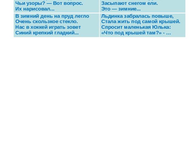 Презентация в младшей группе "Зима"