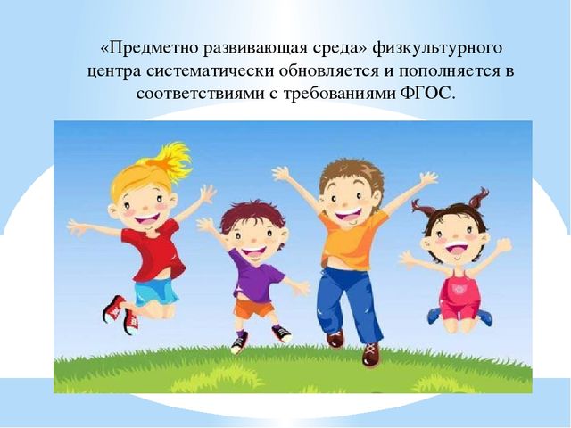 Организация предметно-развивающей среды по «Физическому воспитанию» в ДОУ.