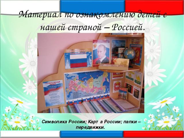 "Уголок по патриотическому воспитанию в детском саду"